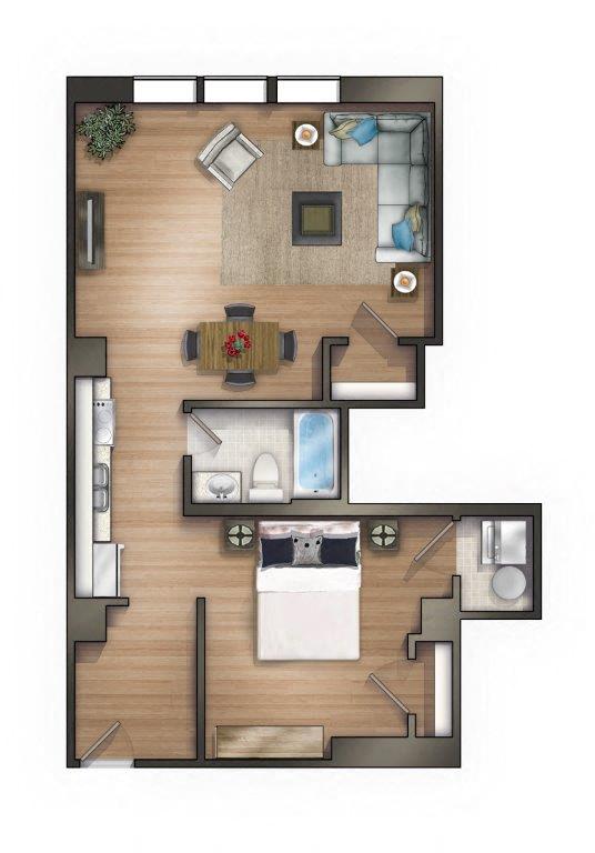 721 Broad Street, Suite 305 Studio-2 Beds Apartment for Rent - Photo Gallery 37